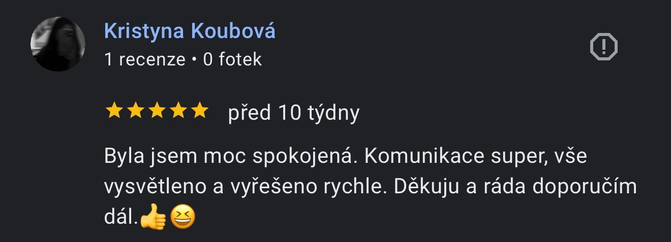 Recenze zákazníka