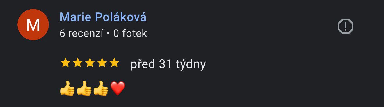 Recenze zákazníka